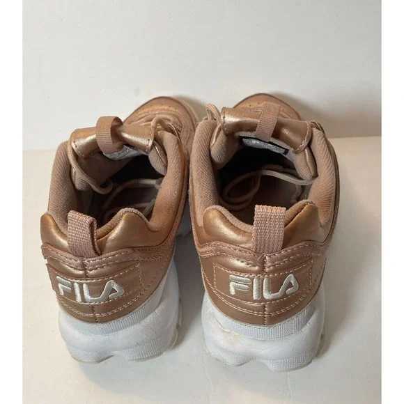 Fila Disruptor II Premium Rose Gold Chunky Trainers US 9.5 UK 7 5FM00040-063 - Picture 10 of 14
